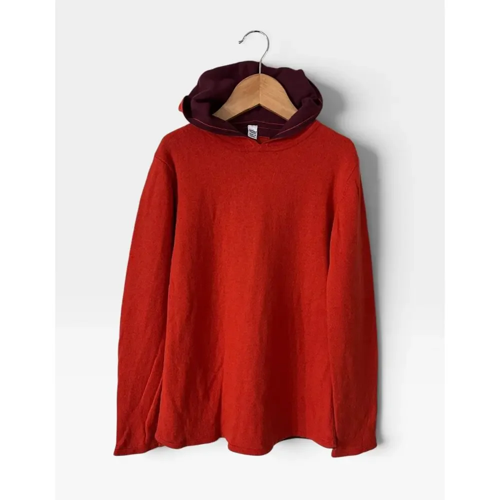 Petit Bateau Wool Blend Hooded Sweater, Size 10